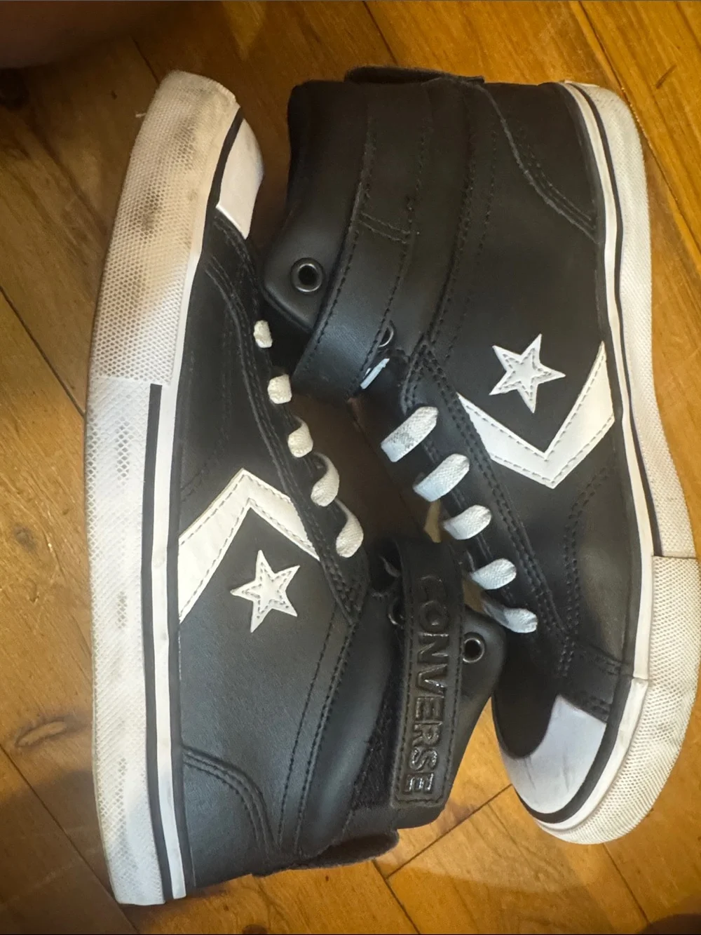 Converse Kids Black and White High-Top Sneakers